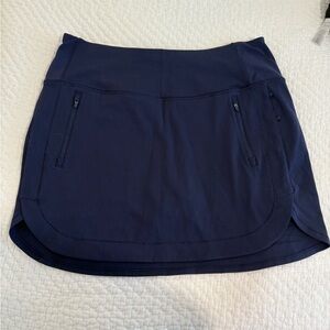 Athleta Navy Fairway Golf Skort 16” Large